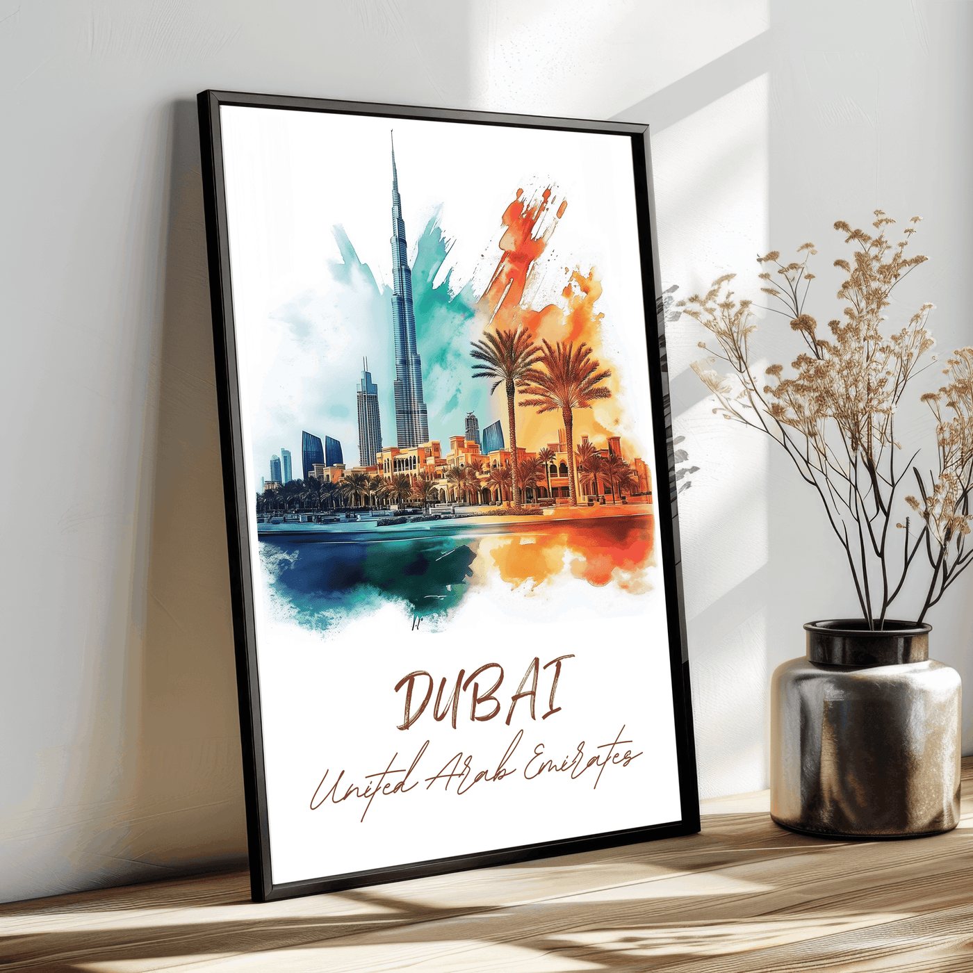 UAE Location Inspired Travel Art Collection