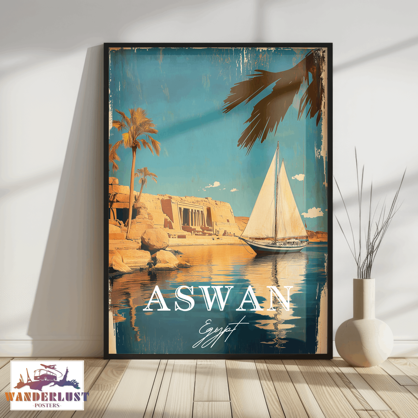 Aswan, Egypt - Timeless Elegance - Travel Poster