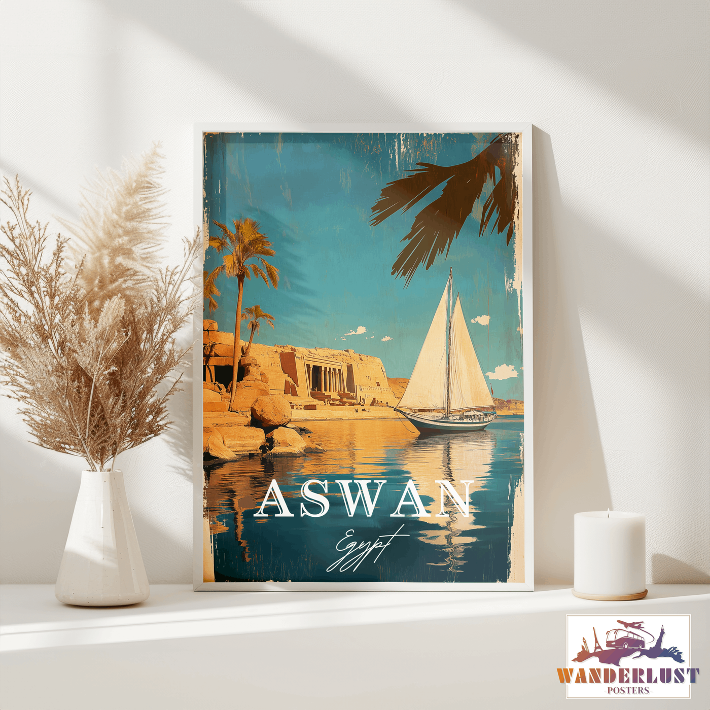 Aswan, Egypt - Timeless Elegance - Travel Poster