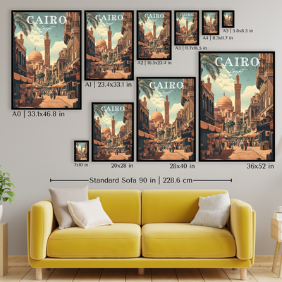 Cairo, Egypt - Streets of History - Travel Destinations Poster