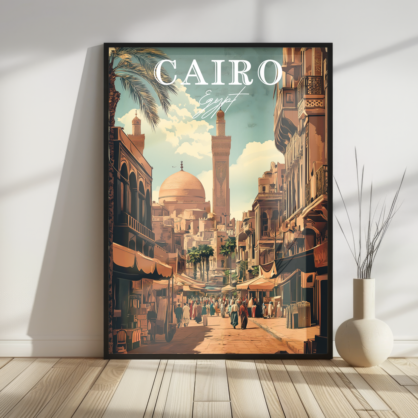 Cairo, Egypt - Streets of History - Travel Destinations Poster