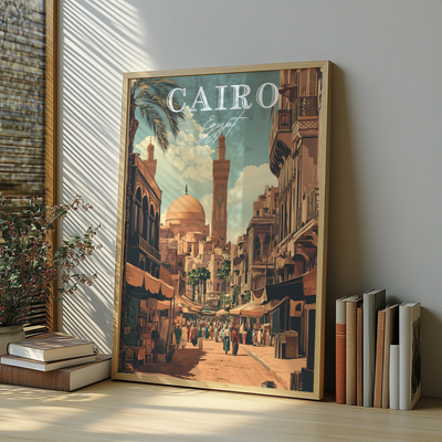 Cairo, Egypt - Streets of History - Travel Destinations Poster