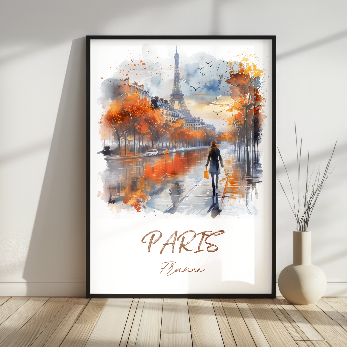 Paris in Autumn - Strolls by the Seine - Travel Destinations Poster