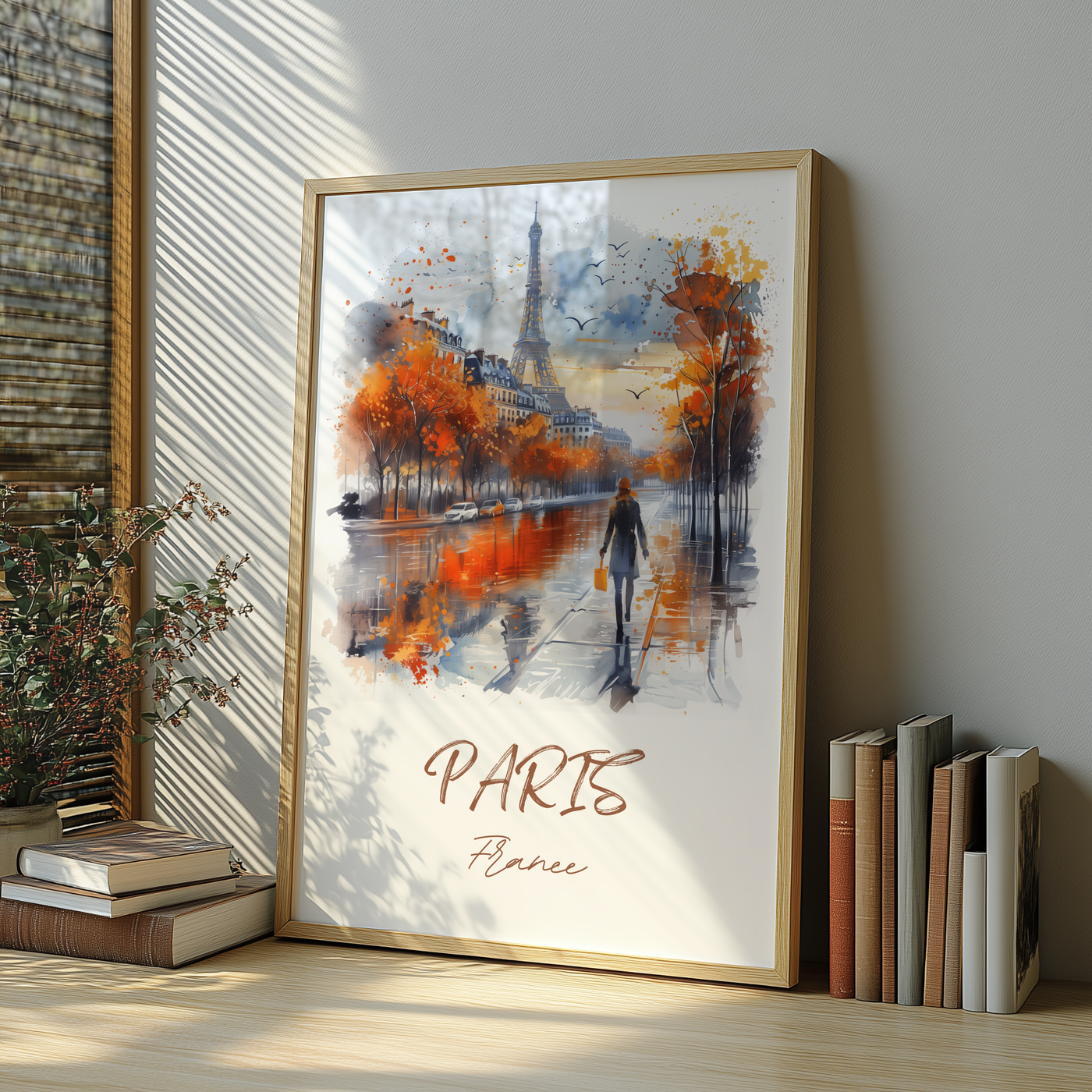 Paris in Autumn - Strolls by the Seine - Travel Destinations Poster